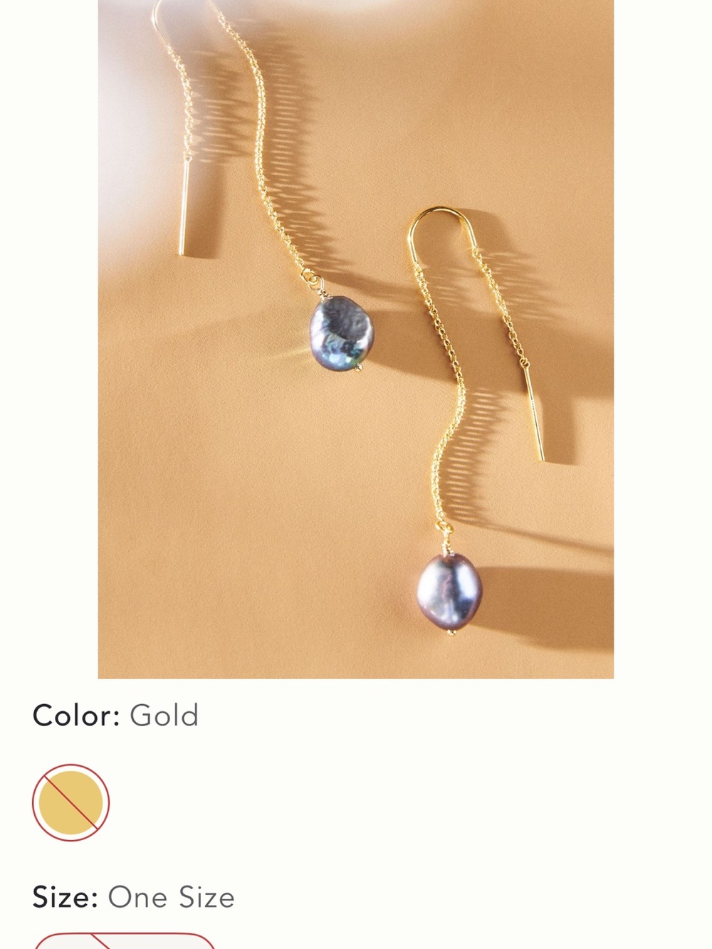 Set and Stones Sabina threader earrings